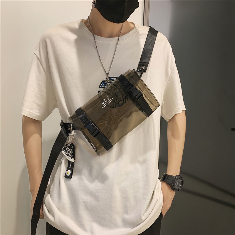 ショルダーバッグメンズ 透明ミニショルダーバッグ