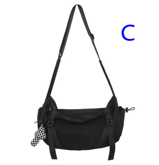 メンズショルダーバッグ 大容量撥水ナイロン斜め掛け 大きめ