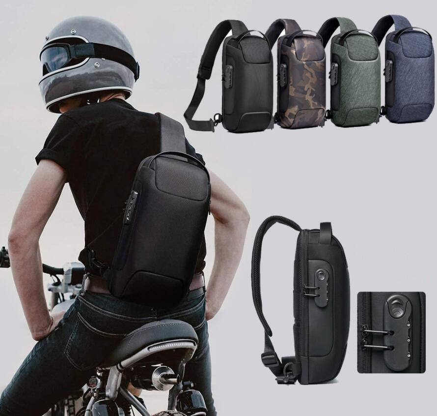 メンズショルダーバッグ 通勤対応 斜めがけボディバッグ 多機能ワンショルダー