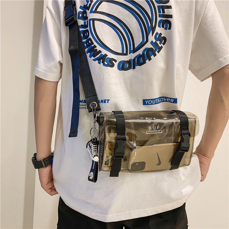 ショルダーバッグメンズ 透明ミニショルダーバッグ