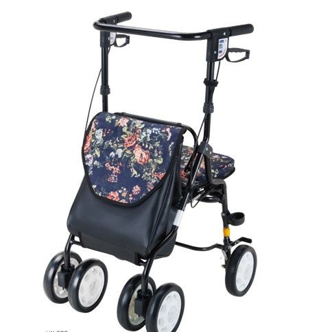 シルバーカー 座れる四輪シルバーカー収納袋付き