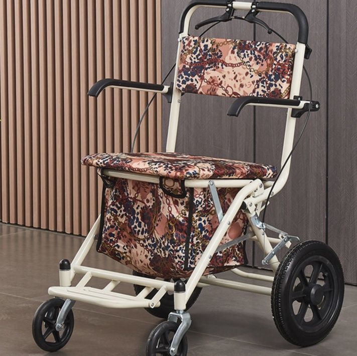 折りたたみ式座面付き収納シルバーカー