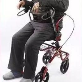 座面付き折りたたみ式買い物かご付きシルバーカー 折りたたみ|シルバー