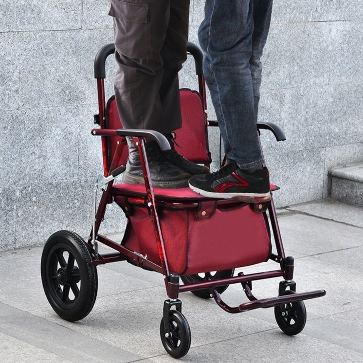 シルバーカー 折りたたみ式多機能シルバーカー座れる歩行補助車 座れる