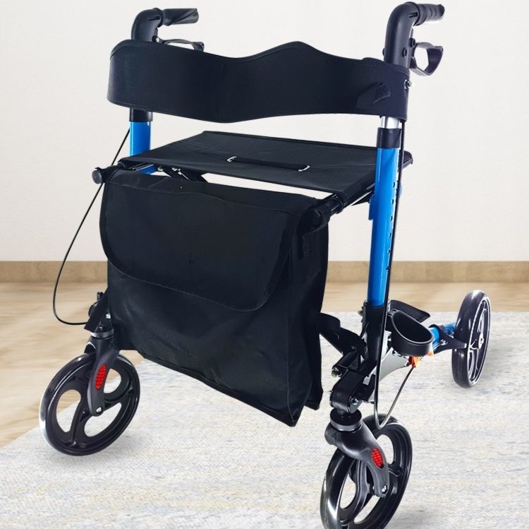 シルバーカー 折りたたみ式シルバーカー四輪歩行器座面付き 折りたたみ