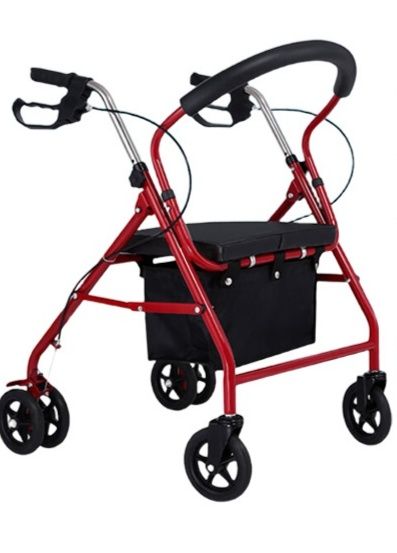 折りたたみ式四輪シルバーカー 座面付き軽量歩行車 軽量|シルバーカー