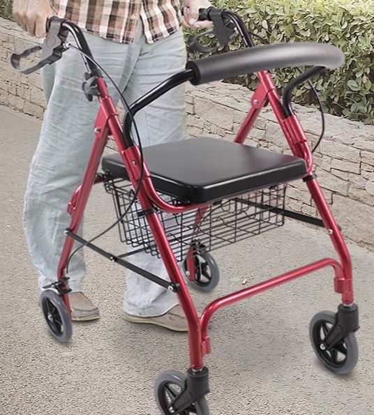 シルバーカー 折りたたみ式座れるシルバーカー四輪歩行補助車