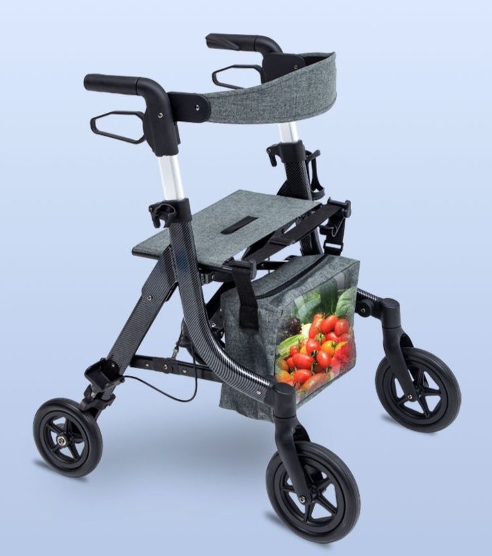 シルバーカー 折りたたみ式軽量シルバーカー四輪歩行車 軽量|シルバー