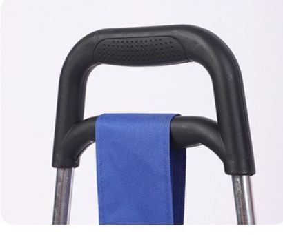 アルミ製シルバーカー 折りたたみ 青 シルバーカー 折りたたみ式軽量ショッピングカート二輪タイプ