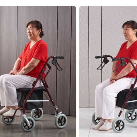 シルバーカー 折りたたみ式シルバーカー 座面付き四輪歩行器