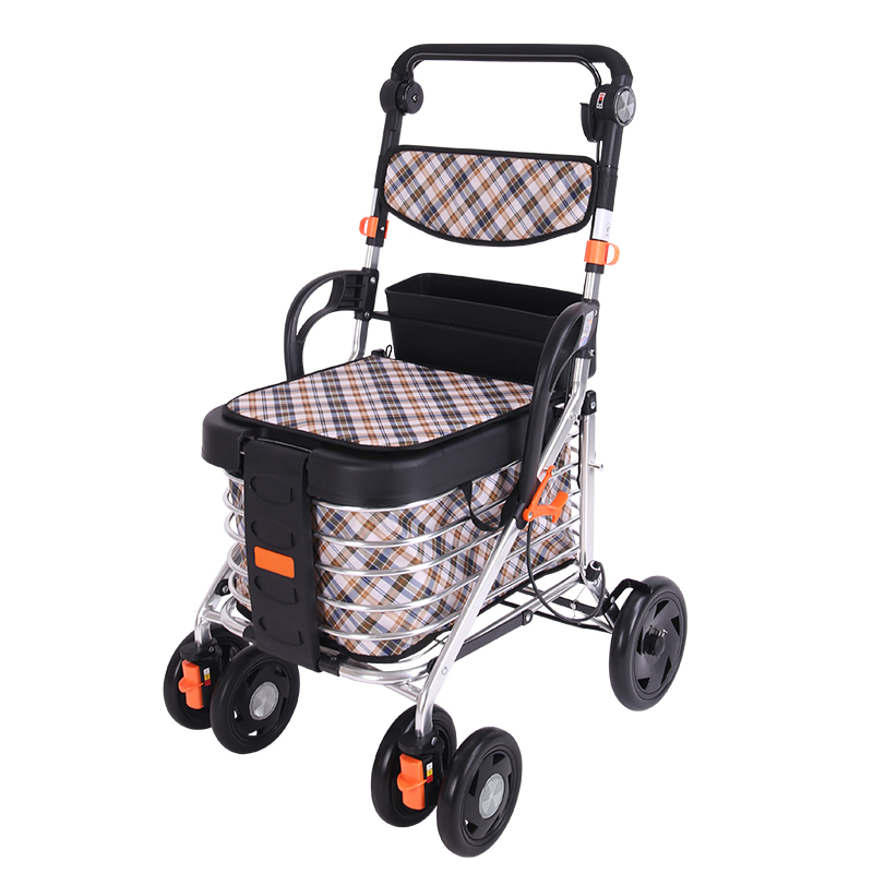 シルバーカー 軽量四輪折りたたみ式シルバーカー