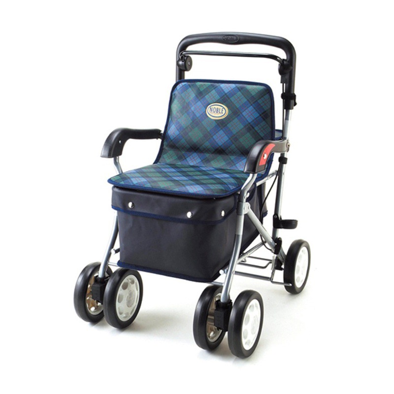 シルバーカー 折りたたみ式座面付きシルバーカー四輪タイプ