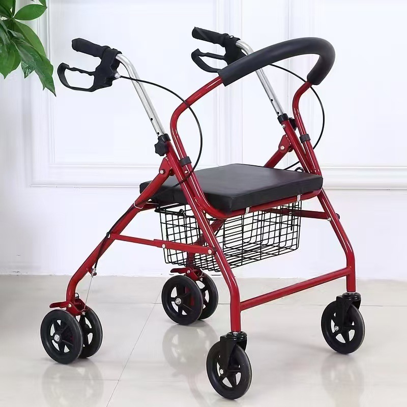 シルバーカー 座面付き軽量四輪シルバーカー