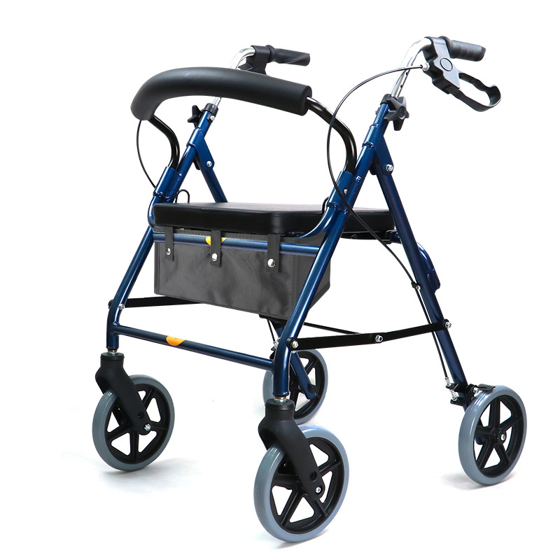 シルバーカー 軽量四輪式折りたたみ収納袋付きシルバーカー