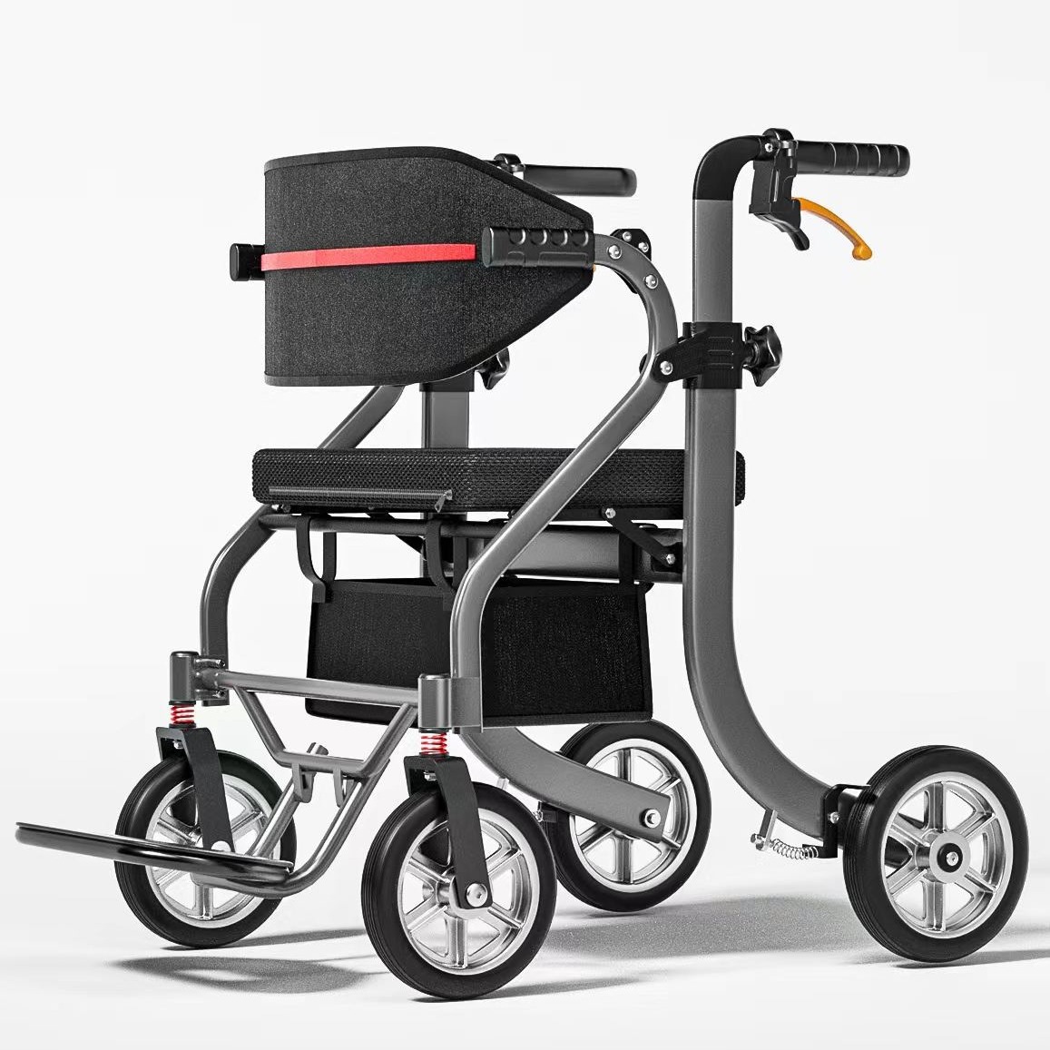 シルバーカー 折りたたみ式シルバーカー 座面付き四輪歩行車