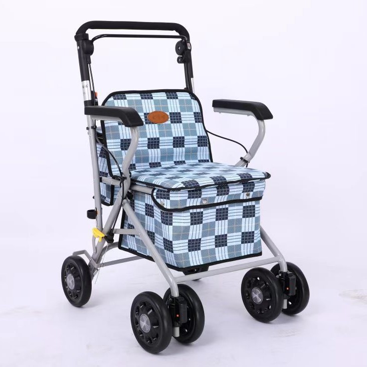 座面付き折りたたみ式軽量シルバーカー