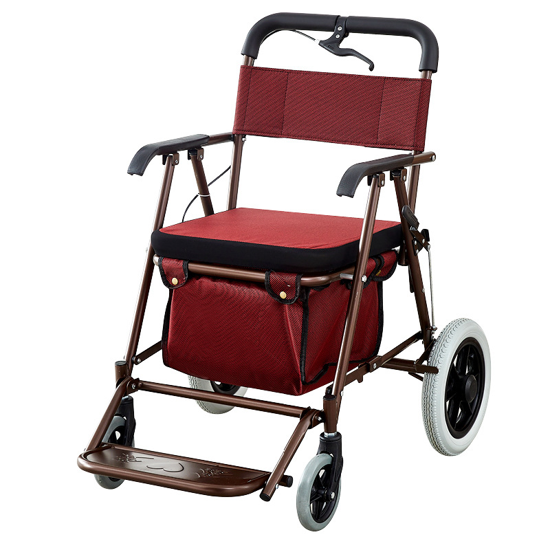 座面付き折りたたみ式四輪シルバーカー