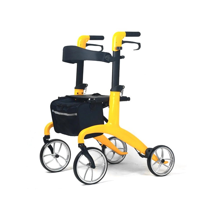 シルバーカー 折りたたみ式四輪シルバーカー 背もたれ付き歩行器
