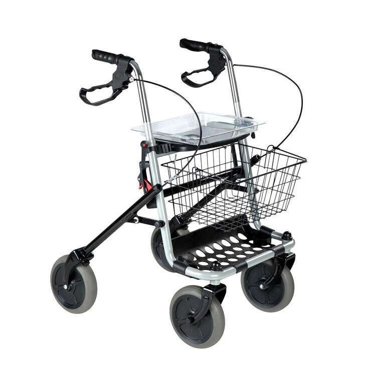 シルバーカー 軽量折りたたみ式四輪シルバーカー