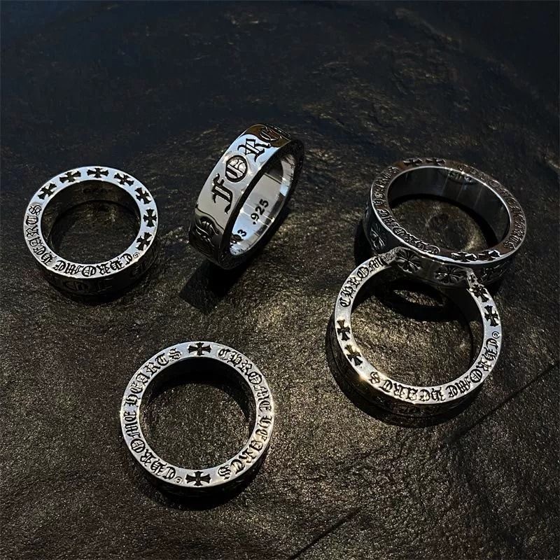 シルバーアクセサリー 古美文字 永遠の誓いリング