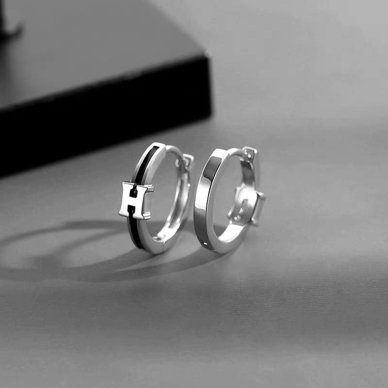 シルバーアクセサリー シンプル アクセント フープピアス