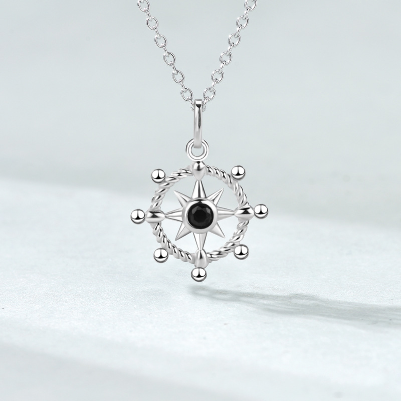 シルバーアクセサリー マリン碇モチーフネックレス