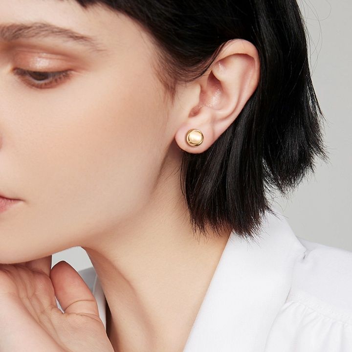 シルバーアクセサリー 丸玉輝き 凛ピアス