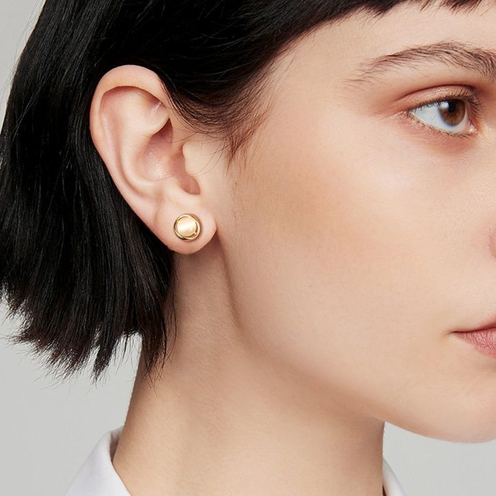 シルバーアクセサリー 丸玉輝き 凛ピアス