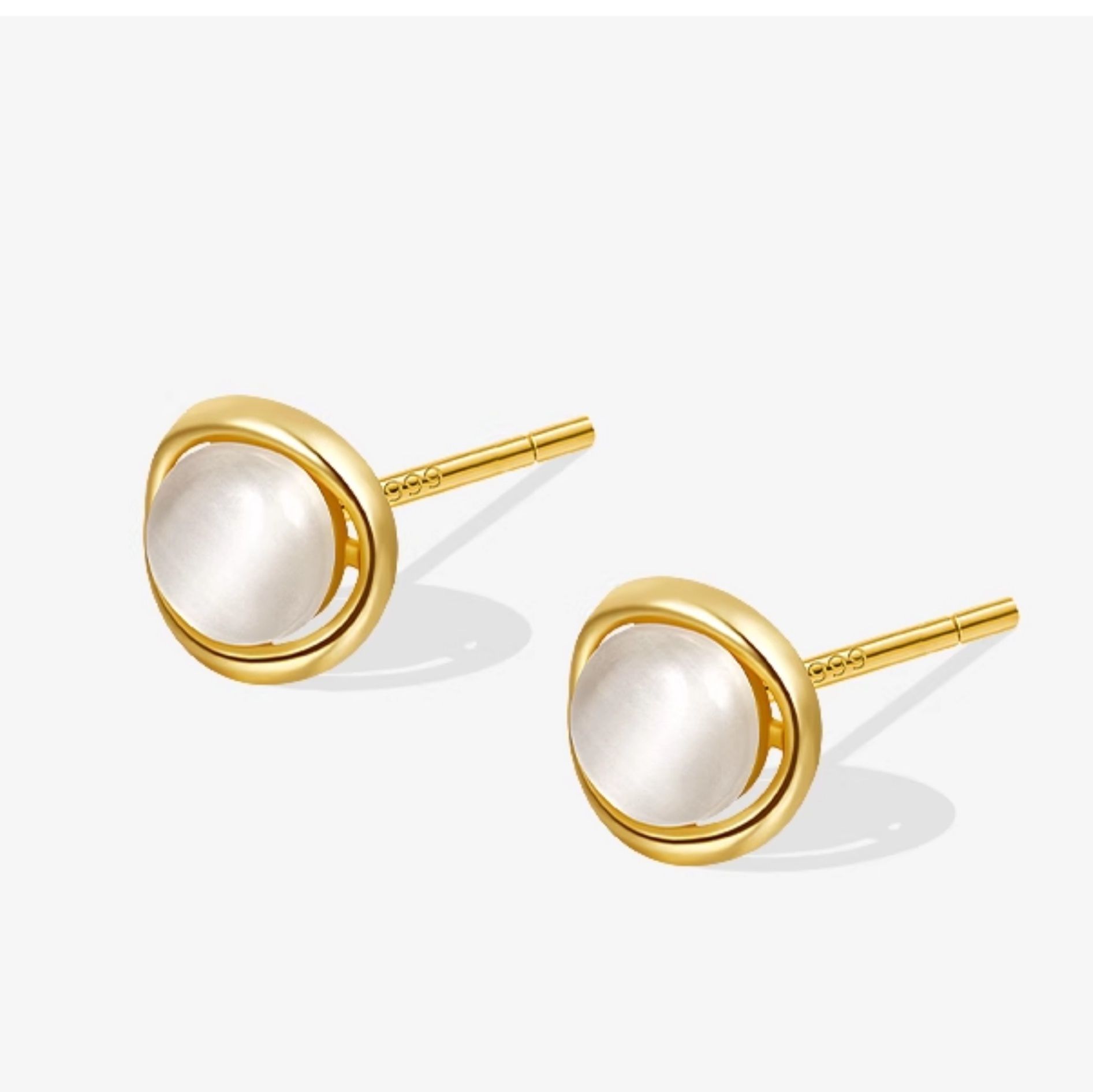 シルバーアクセサリー 丸玉輝き 凛ピアス