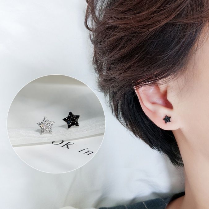 シルバーアクセサリー きらめく星空ピアス