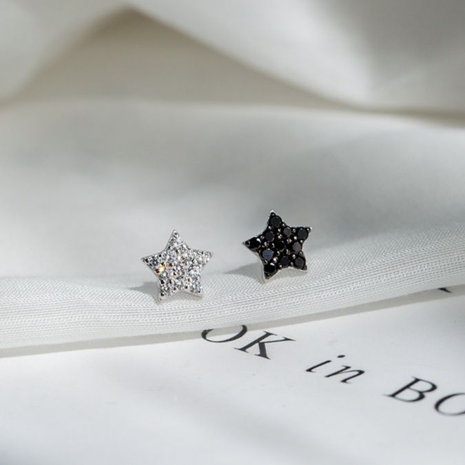 シルバーアクセサリー きらめく星空ピアス