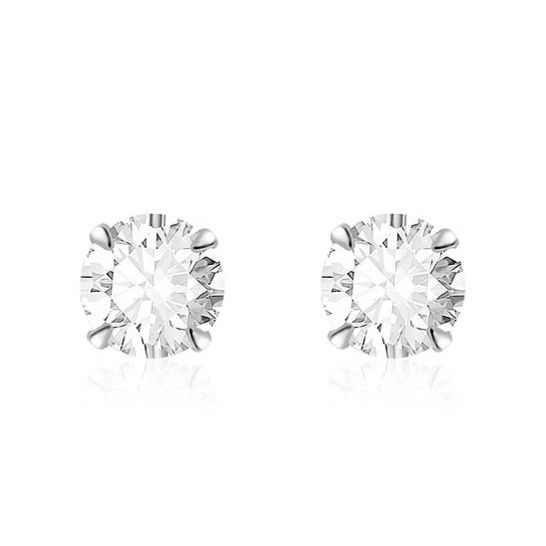 シルバーアクセサリー 純粋輝石 六爪留めピアス