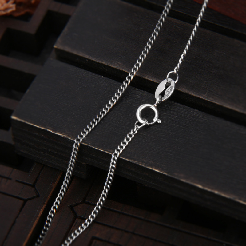 シルバーアクセサリー 定番デザイン シンプルチェーンネックレス