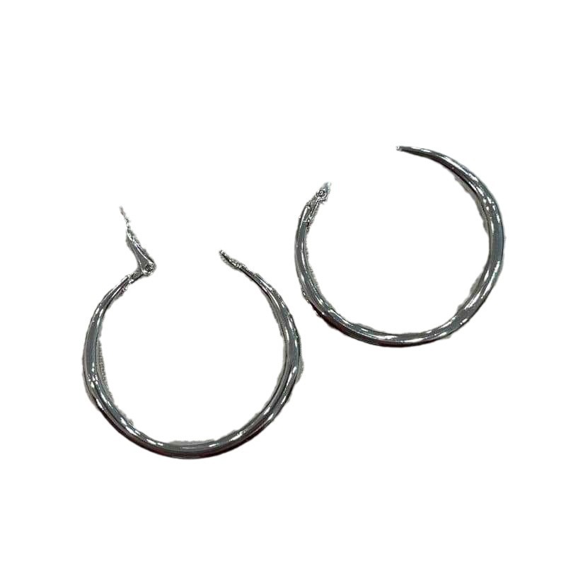 シルバーアクセサリー シンプル輪フープピアス