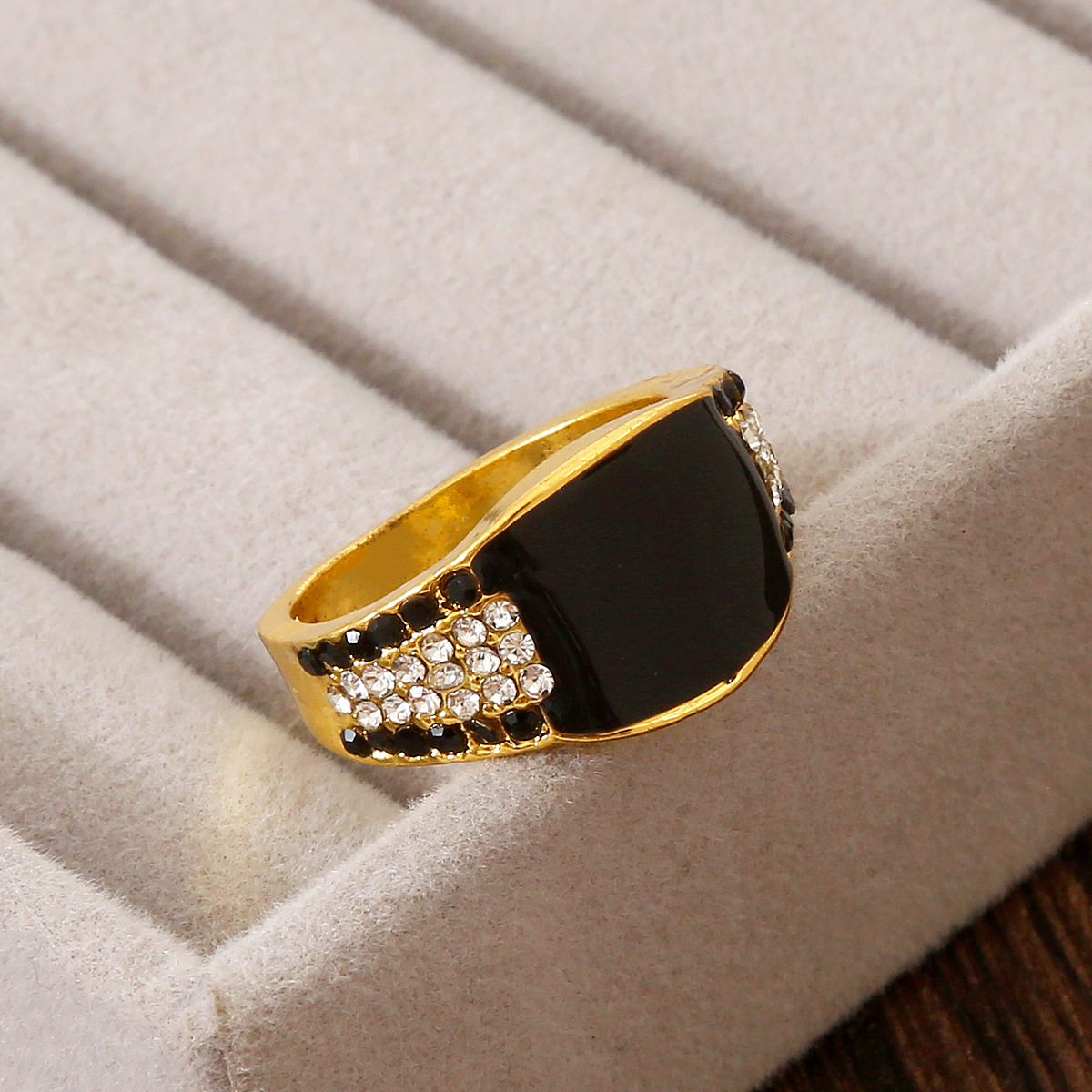 シルバーアクセサリー キュービック装飾 シンプルクール リング