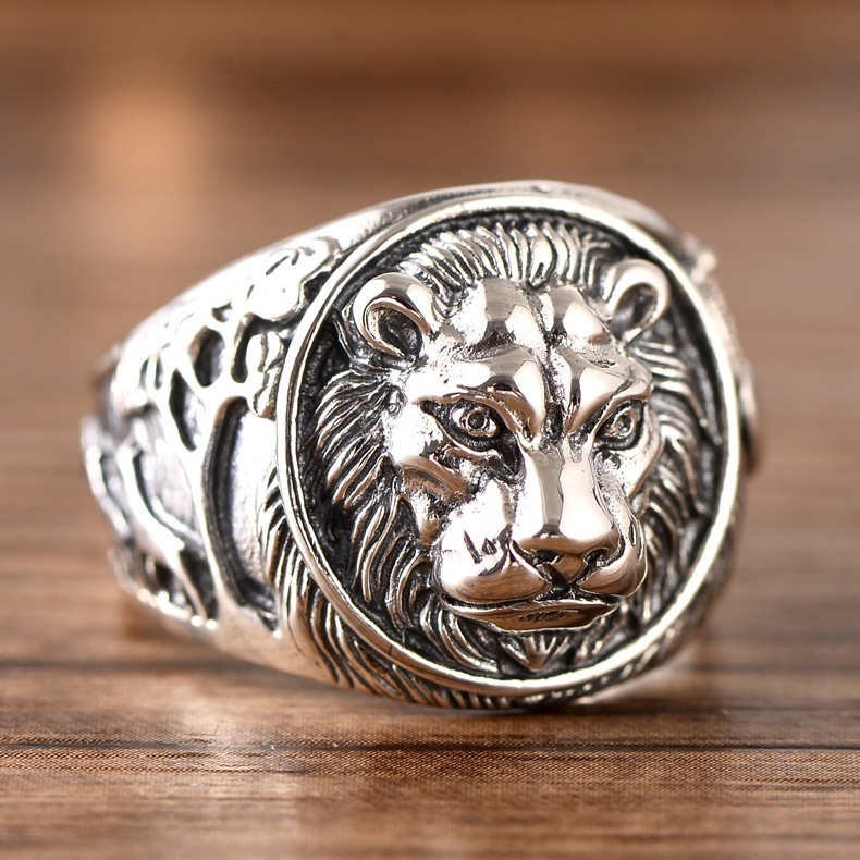シルバーアクセサリー 王者の風格 百獣の王リング