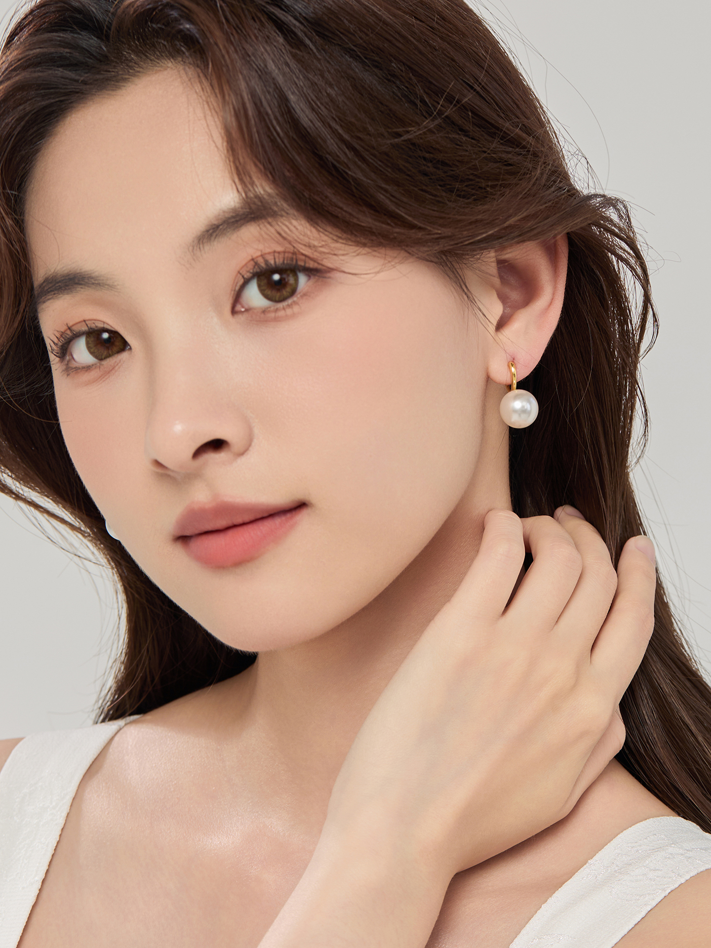 シルバーアクセサリー 真珠の一粒 優美フックイヤリング