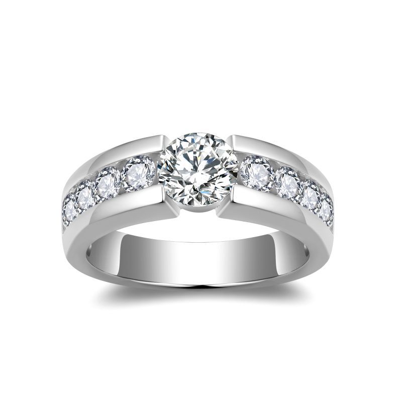 シルバーアクセサリー 煌めきダイヤモンドの婚約指輪