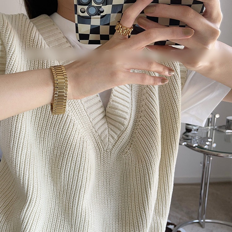 シルバーアクセサリー チェーンバンド重ね着けリング カップル対応指輪