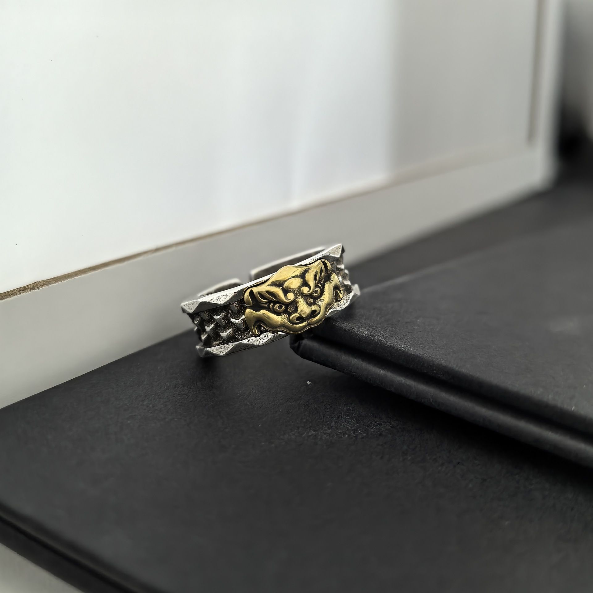 シルバーアクセサリー 守護鬼面からし付きリング
