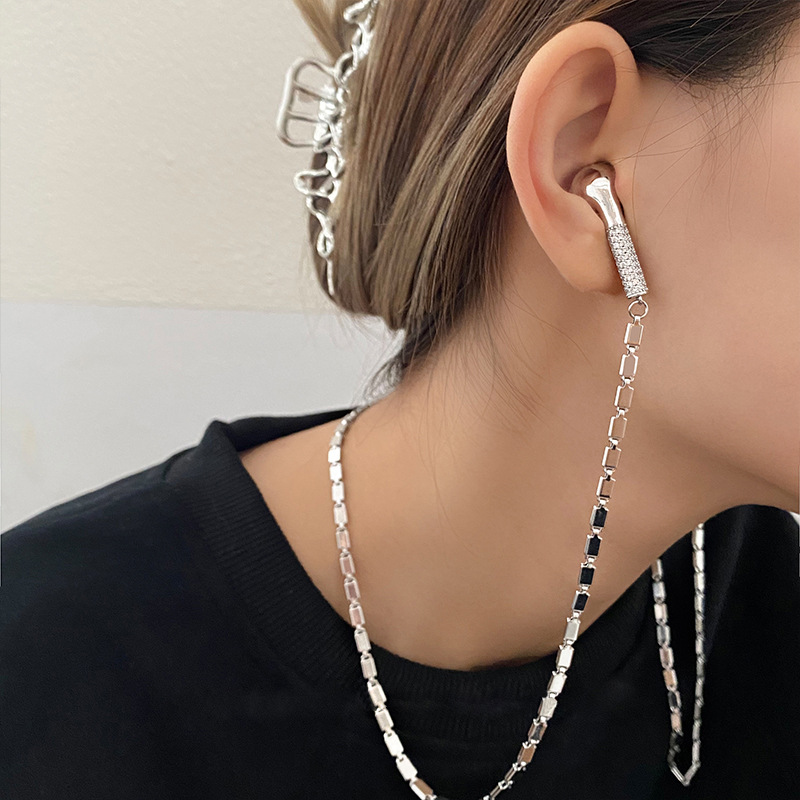 シルバーアクセサリー 銀色ロングネックレス レディース チェーン ペンダント 上品