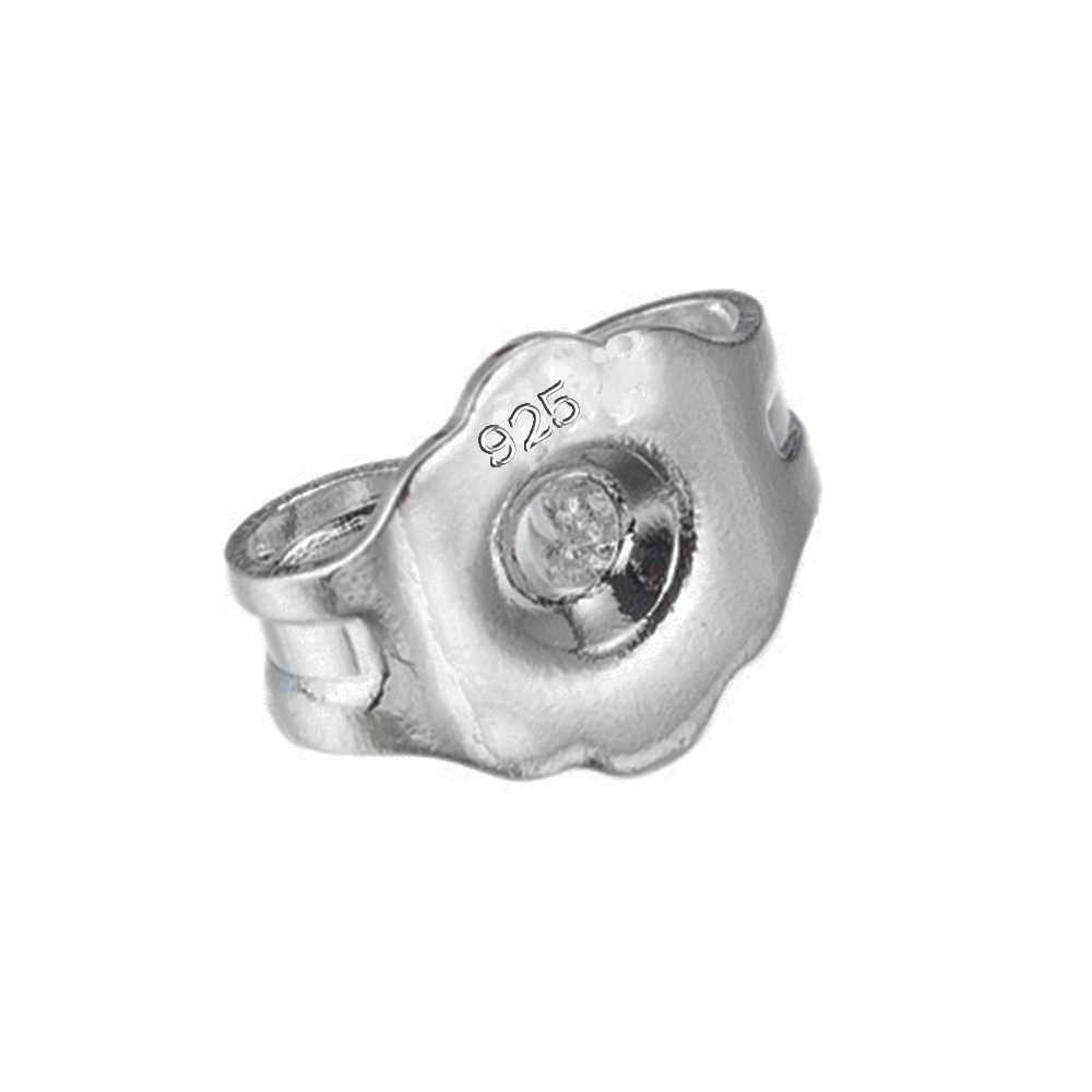 シルバーアクセサリー 極小華やか留め具ピアス