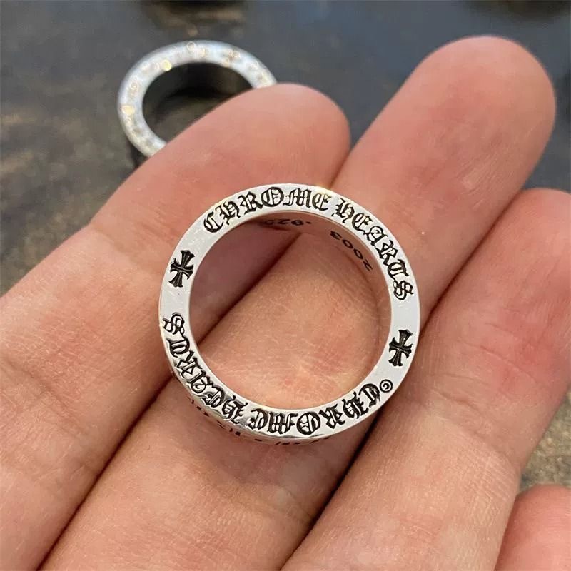 シルバーアクセサリー 古美文字 永遠の誓いリング