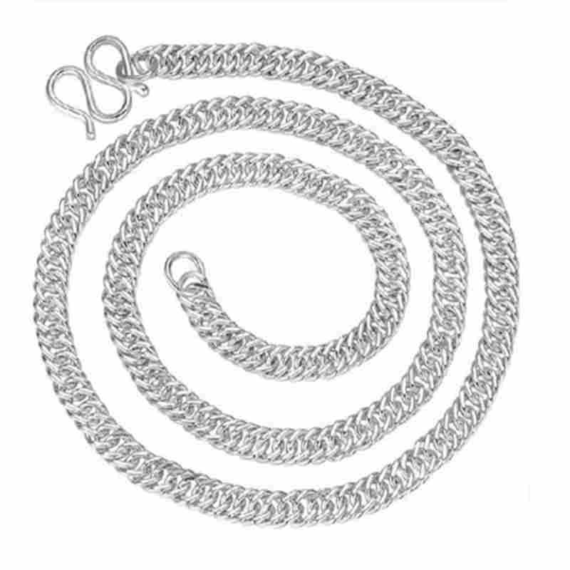 シルバーアクセサリー 喜平デザイン あずきチェーンネックレス