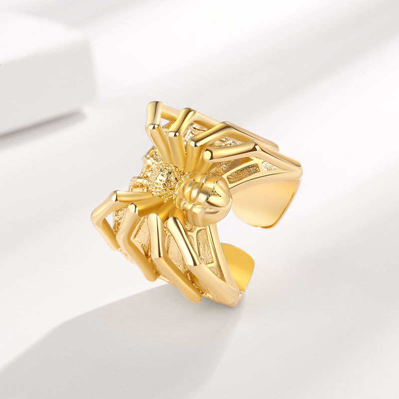 シルバーアクセサリー 蜘蛛の巣をモチーフにした指輪