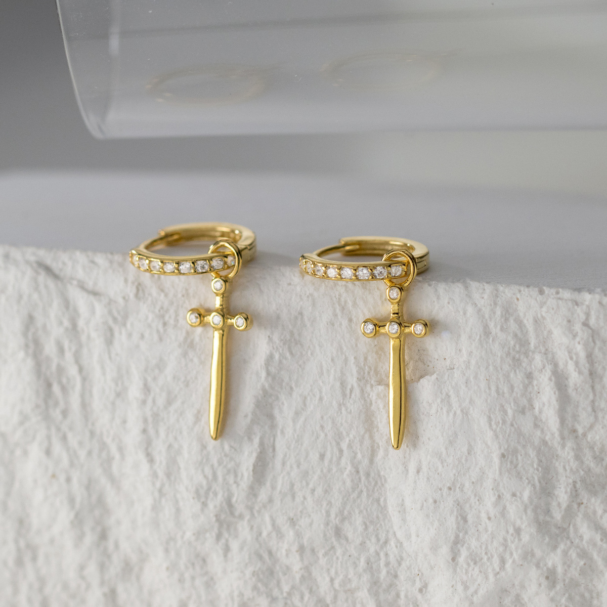 シルバーアクセサリー 十字架モチーフ ジュエリーピアス