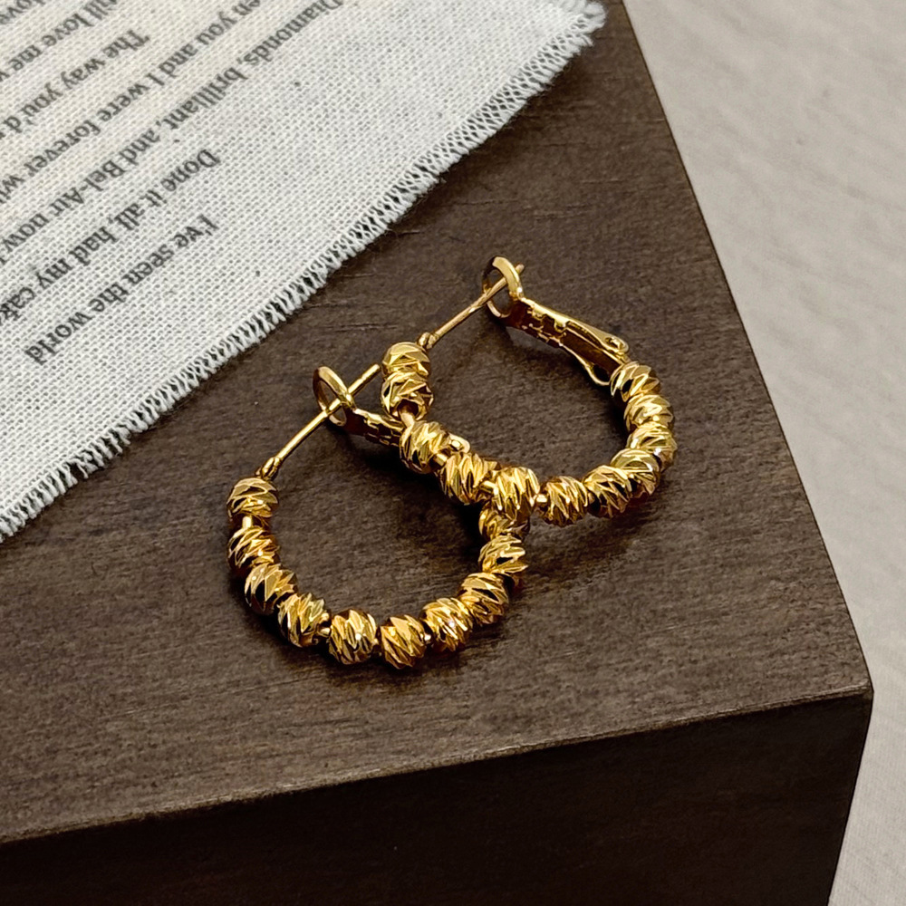 シルバーアクセサリー なみうねりツイストフープピアス