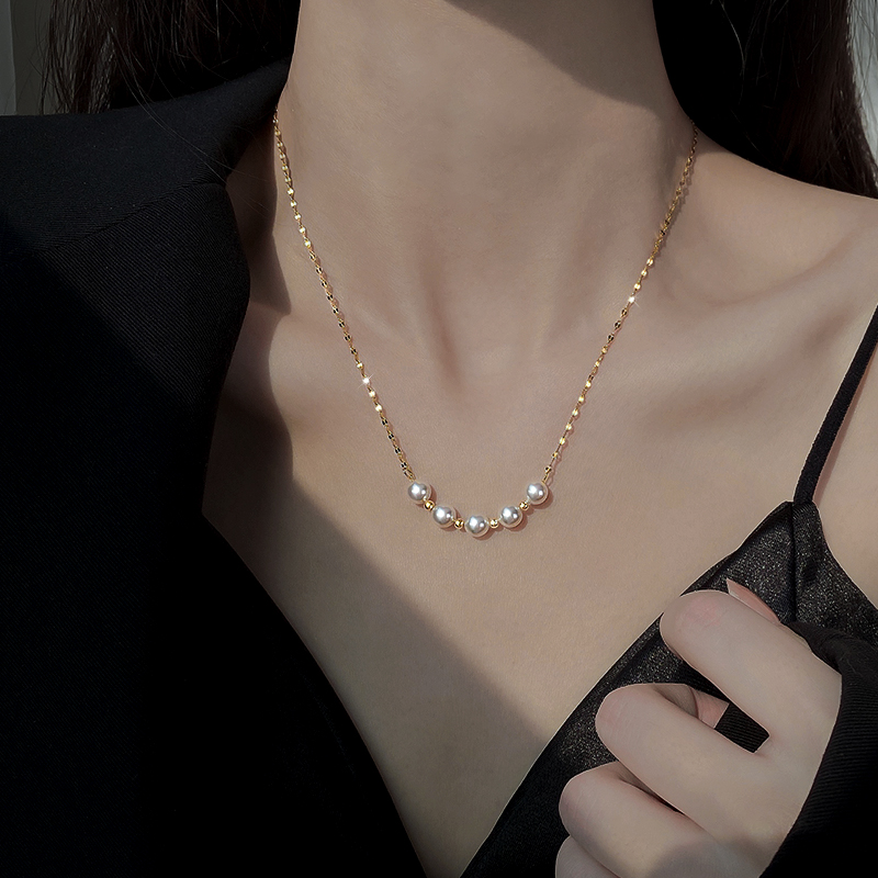 シルバーアクセサリー 華やか真珠の煌めき連なり