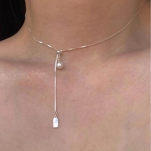 シルバーアクセサリー カメラと十字架の二連ネックレス