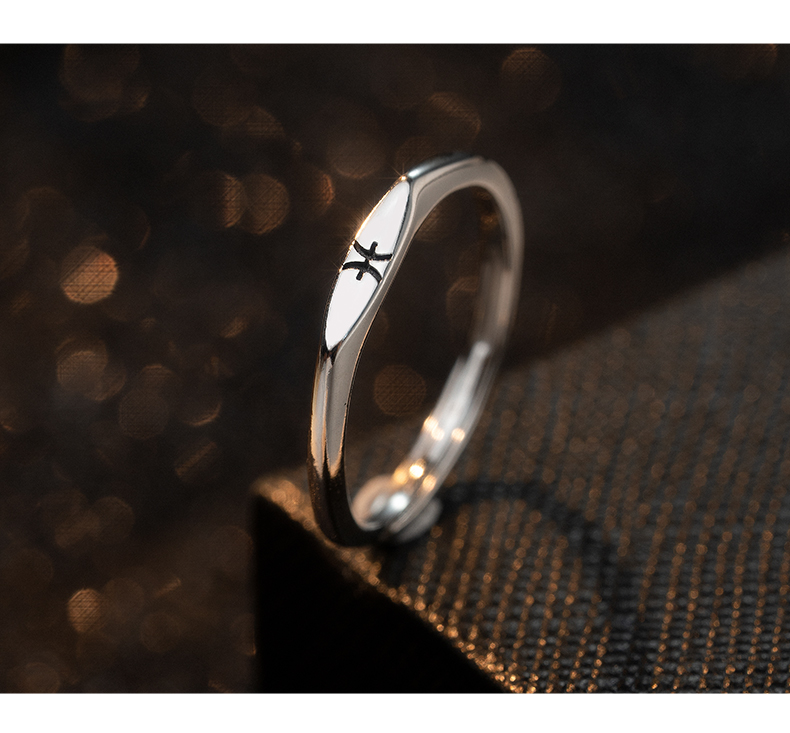シルバーアクセサリー 星座物語 細身三連リング